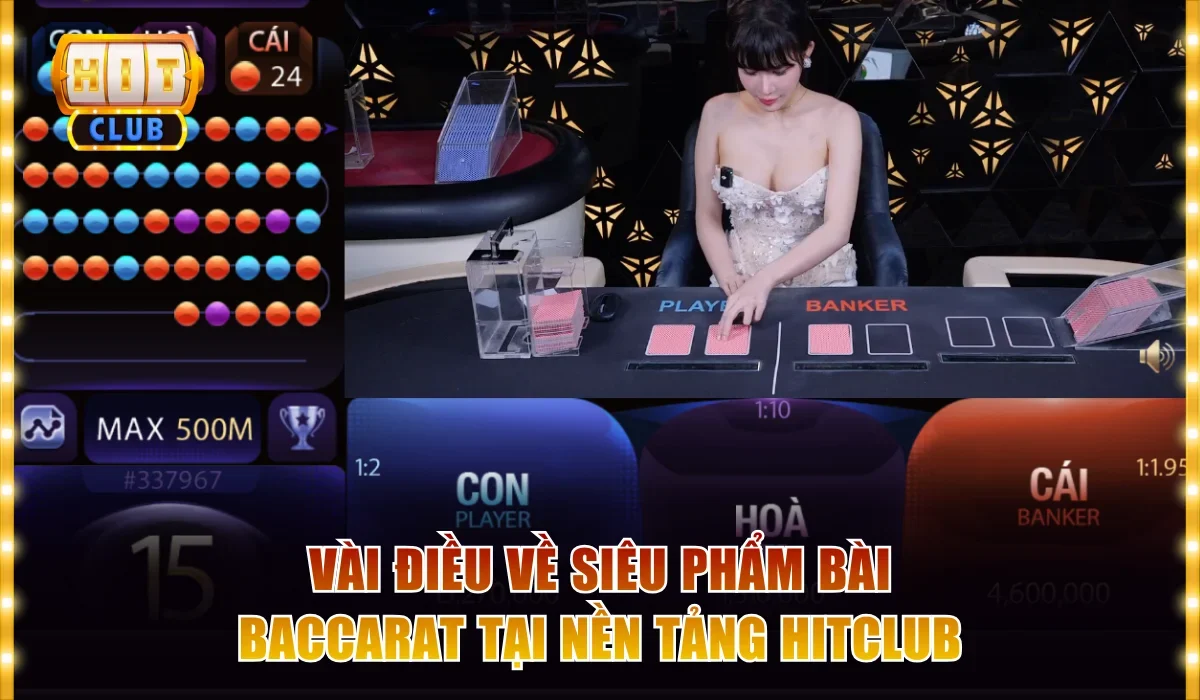 Bài Baccarat Hitclub - Đặt Cược Cực Dễ, Kiếm Lời Siêu Tốc 2 Vài điều về siêu phẩm bài Baccarat tại nền tảng Hitclub