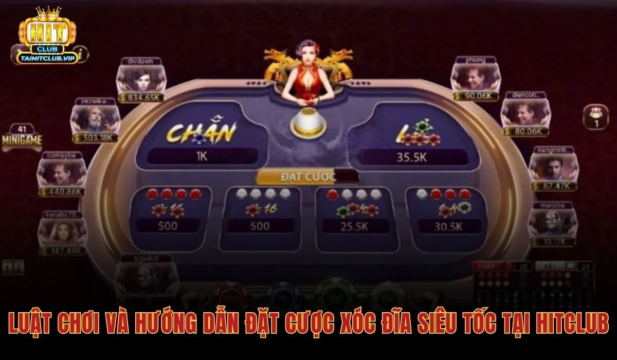 Luật chơi và các cửa cược phổ biến trong xóc đĩa siêu tốc