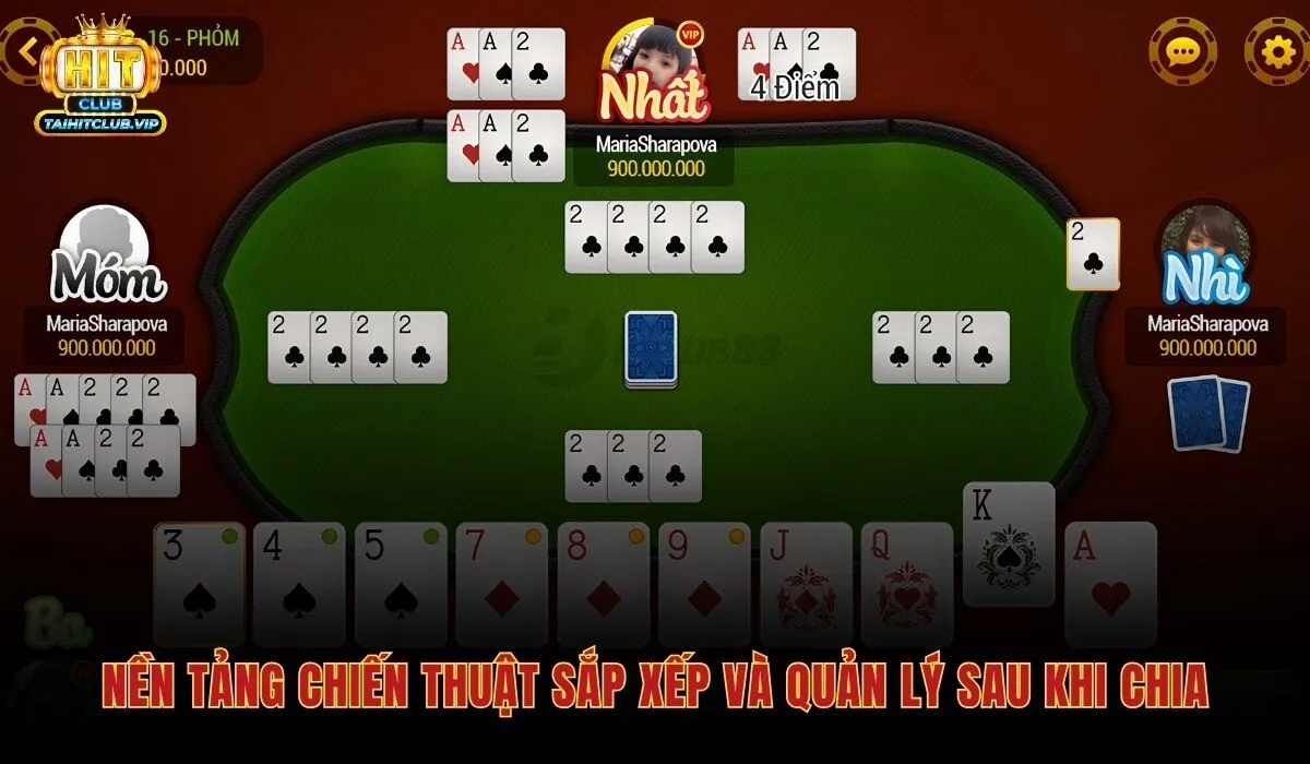Mẹo Đánh Tiến Lên Miền Nam Từ Cơ Bản Đến Cao Thủ 2 Mẹo đánh tiến lên từ cách phân nhóm 13 lá ngay sau khi chia